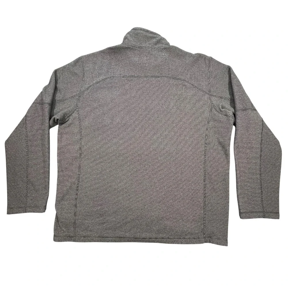 The North Face Grey Textured Full Zip Fleece Jacket Mens XXL Gorpcore